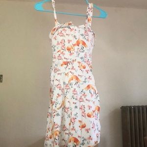 Ixia Size M Fox Print Dress